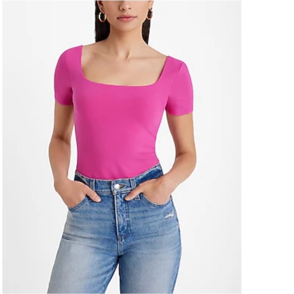 Express Contour Stretch Square Neck Bodysuit NWT - image 1